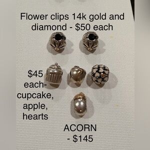 Pandora two toned charms